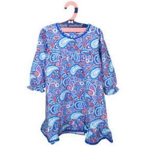 Simply Southern Baby Girl Size 6-12M Trim Dress Mu